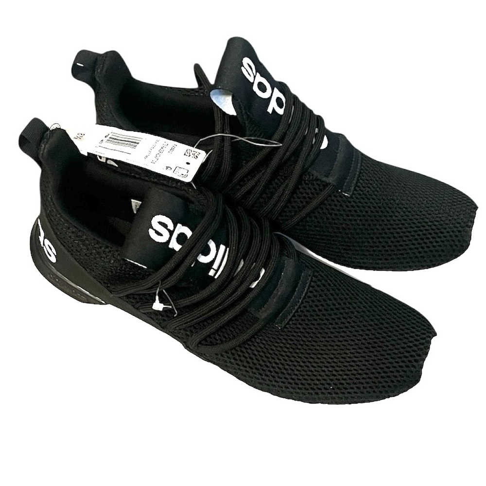 NWT Adidas Men's Black & White Slip on Adapt Lite Racer 3.0 Sneakers Size 8.5